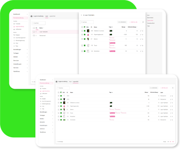 Erweiterung der Lagerverwaltung